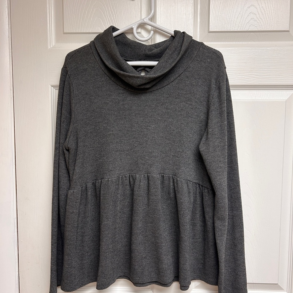 Maurices Dark Gray Cowl Neck Sweater